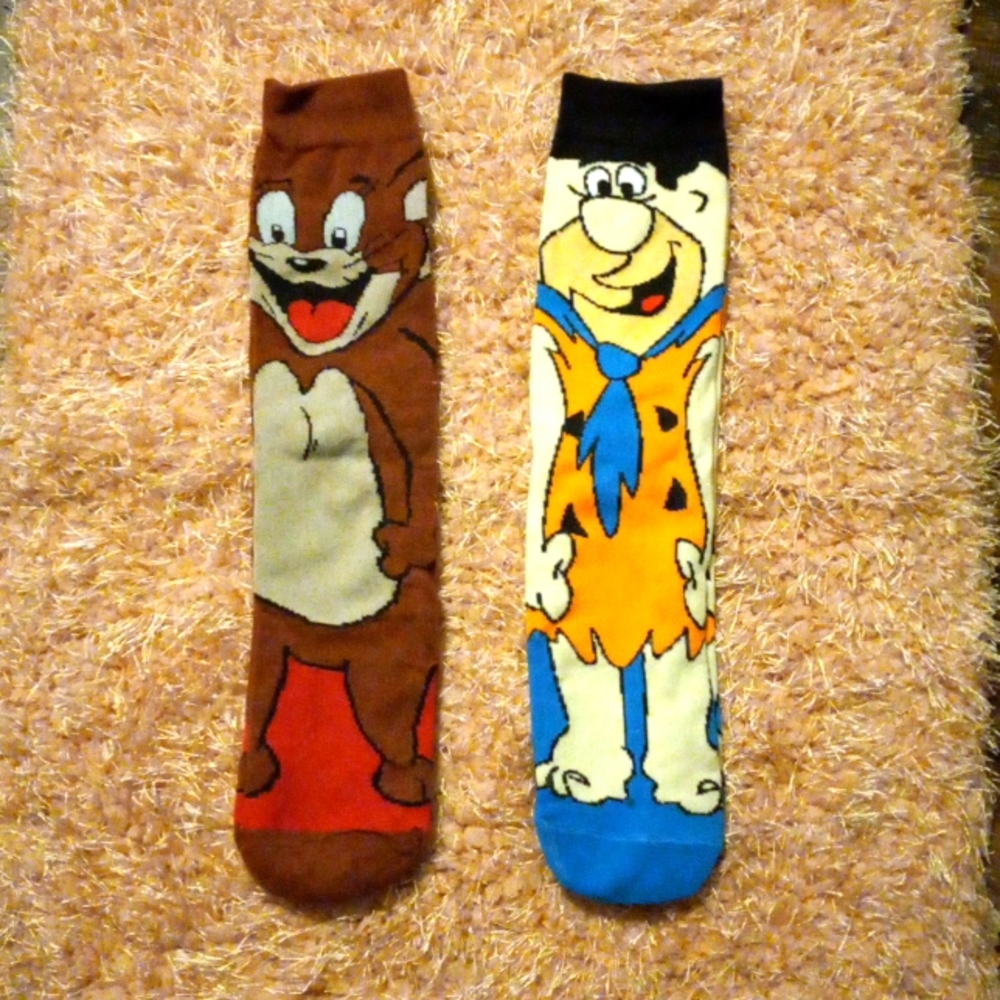 NWT 2 PAIR CARTOON SOCKS